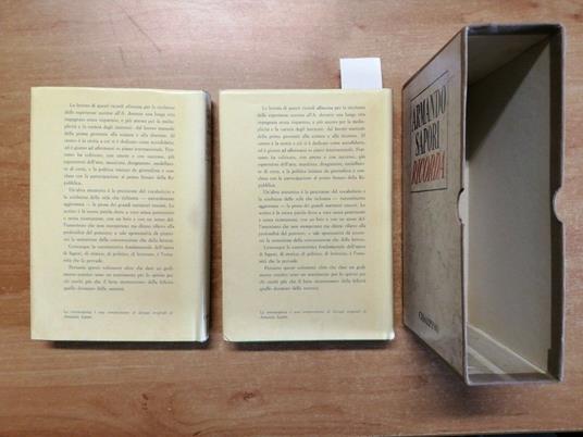 Armando Sapori Ricorda: Cofanetto + 2 Libri+Foto+Cartolina 1971 Autografato - Armando Sapori - copertina