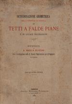 Determinazione geometrica della superficie di coperta dei tetti a falde piane e di uguale inclinazione. Studio - Giovanni Angelo Reycend - copertina Determinazione geometrica della superficie di coperta dei tetti a falde piane e di uguale inclinazion
