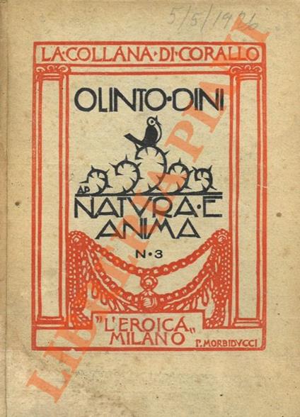 Natura e anima - copertina