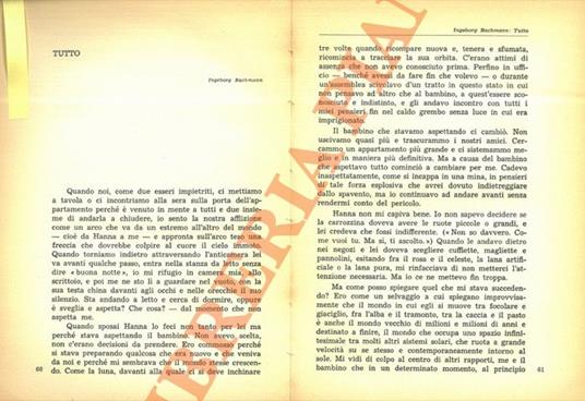 Tutto - Ingeborg Bachmann - copertina