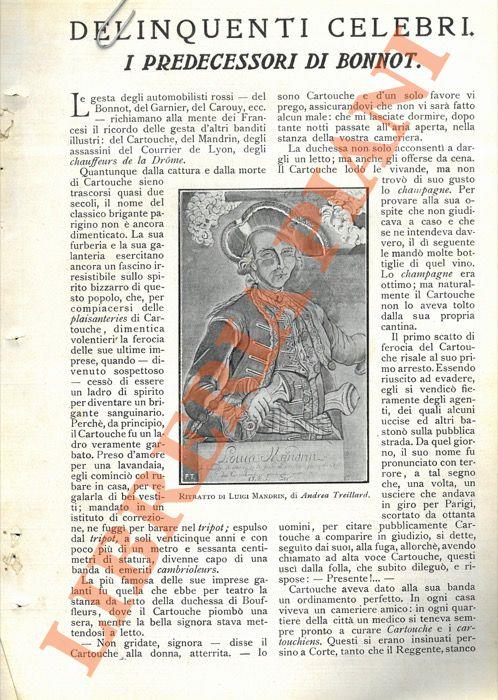 Delinquenti celebri. I predecessori di Bonnot - Luigi Campolonghi - copertina