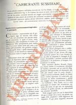 “Carburanti sussidiari”