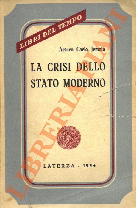 crisi dello Stato moderno - Arturo Carlo Jemolo - copertina