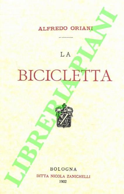 bicicletta. - Alfredo Oriani - copertina