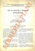 Sur les granites à enclaves microgrenues