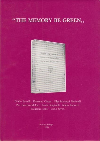 The memory be green - copertina