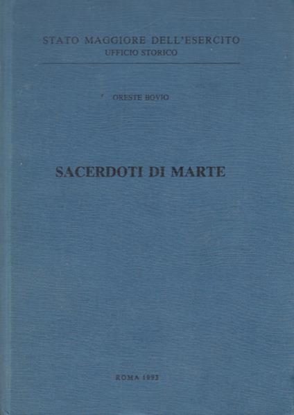 Sacerdote di marte - Oreste Bovio - copertina