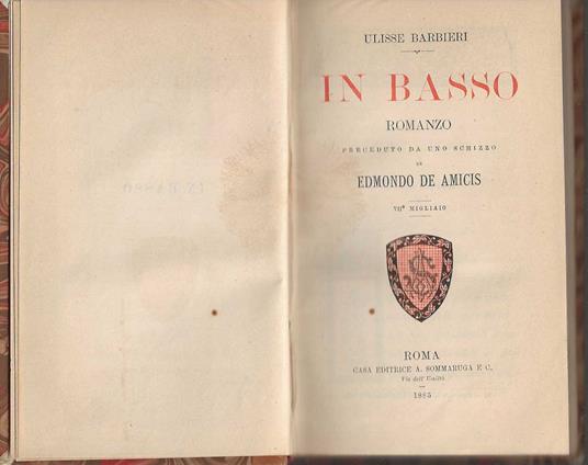 In Basso - Ulisse Barbieri - copertina