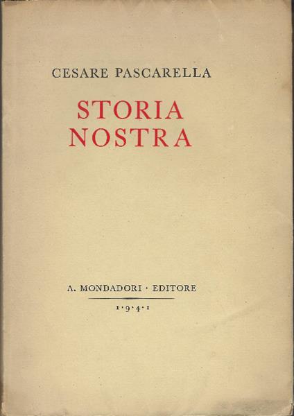Storia Nostra - Cesare Pascarella - copertina