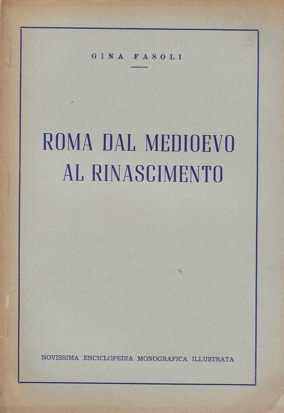 Roma dal medioevo al rinascimento