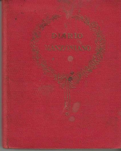 Diario Manzoniano - A. Lorenzoni - copertina