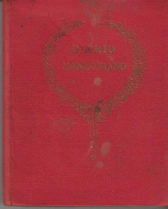 Diario Manzoniano - A. Lorenzoni - copertina
