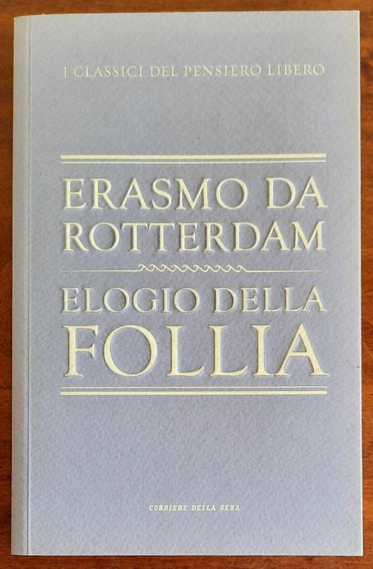 Elogio della follia - Erasmo da Rotterdam - copertina