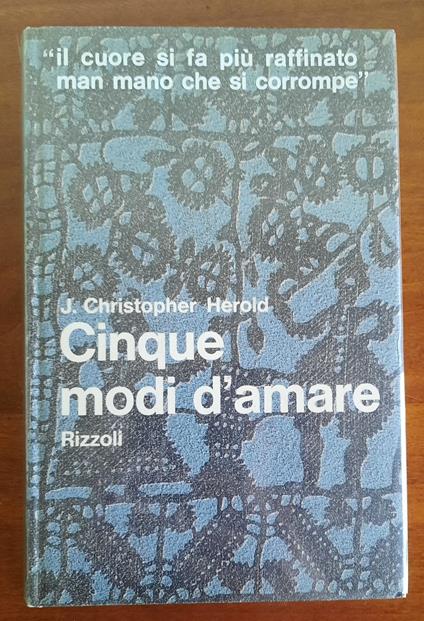 Cinque modi d'amare - J. Christopher Herold - copertina