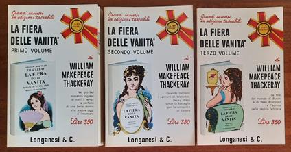 La fiera delle vanità - in 3 volumetti - William M. Thackeray - copertina