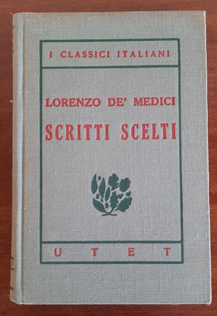 Scritti scelti - copertina