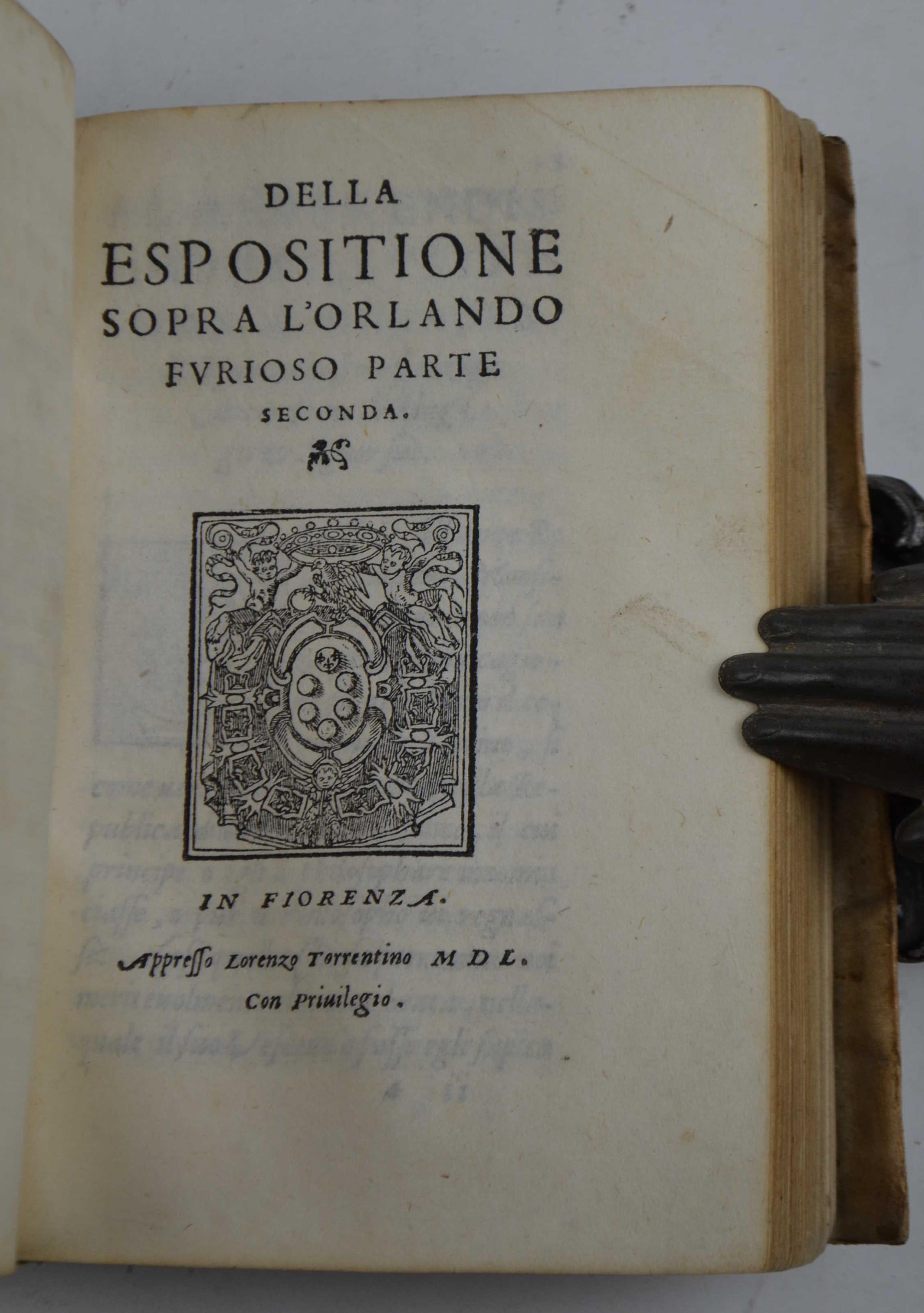 spositione… sopra l'Orlando Furioso di M. Ludovico Ariosto