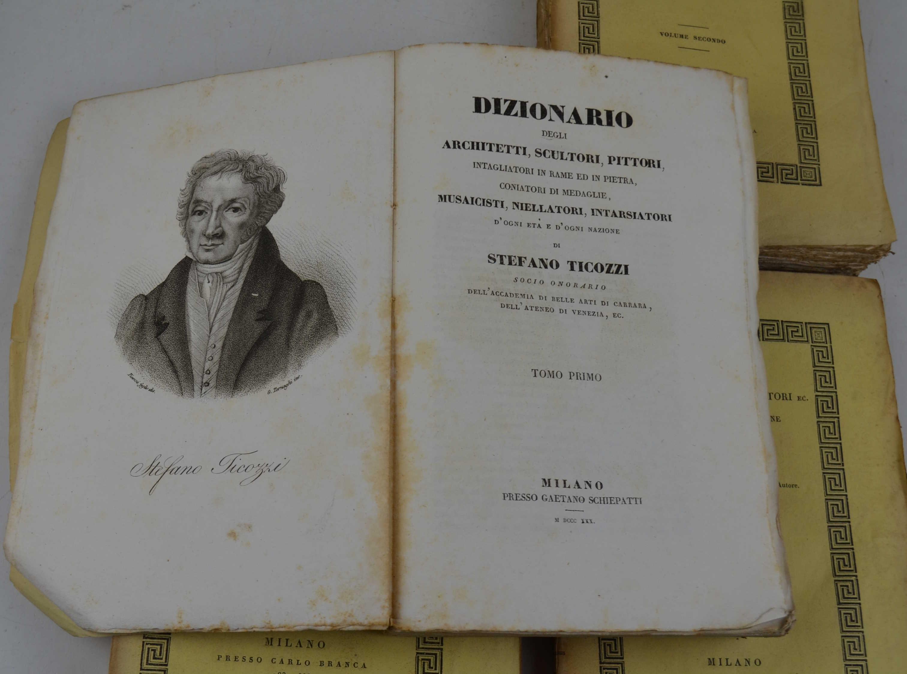 Dizionario degli architetti, scultori, pittori, intagliatori, niellatori, intarsiatori d'ogni età e d'ogni nazione