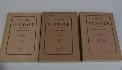 I dialoghi… nuovamente vogarizzati da Eugenio Ferrai - Platone - copertina