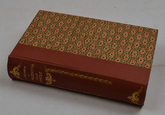 Filosofia delle Parole. Seconda edizione italiana riveduta e corredata di un indice analitico - copertina