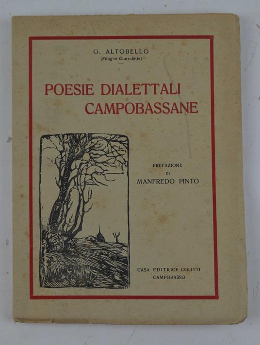 Poesie dialettali campobassane. Prefazione di Manfredo Pinto - copertina