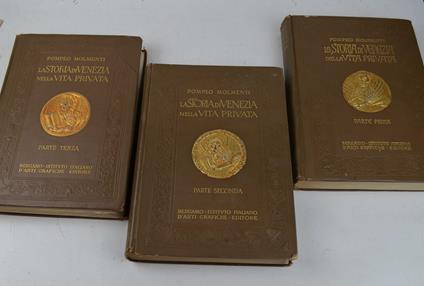 storia di Venezia nella vita privata - Pompeo Molmenti - copertina