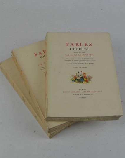 Fables choisies mises en vers… compositions décoratives de Pierre Laprade, illustrations de Edmond Malassis er Fred Money gravées sur bois en couleur par André et Paul Baudier - copertina