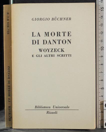 morte di Danton - Giorgio Buchner - copertina