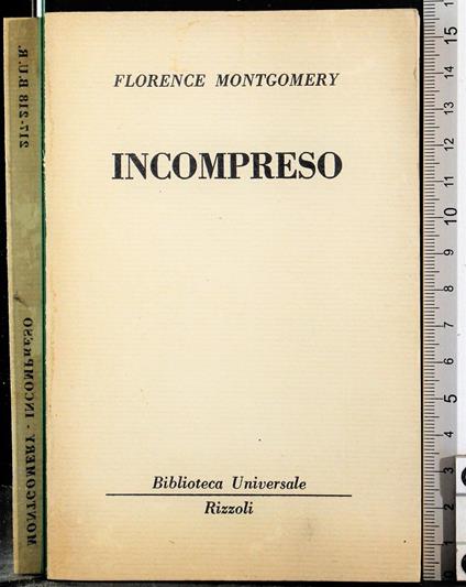 Incompreso - Florence Montgomery - copertina