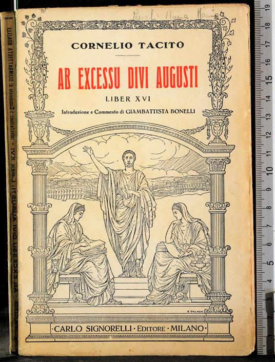 Ab excessu divi Augusti. Liber XVI - P. Cornelio Tacito - copertina