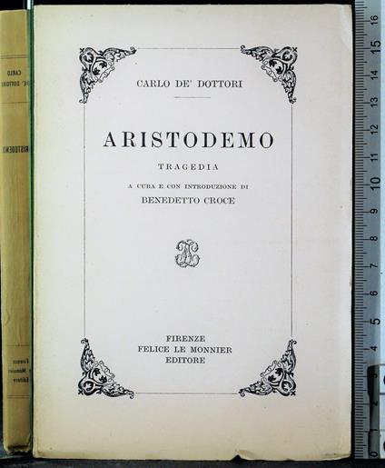 Aristodemo - Carlo De' Dottori - copertina