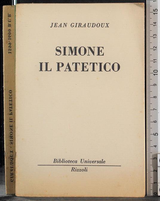 Simone il patetico - Jean Giraudoux - copertina