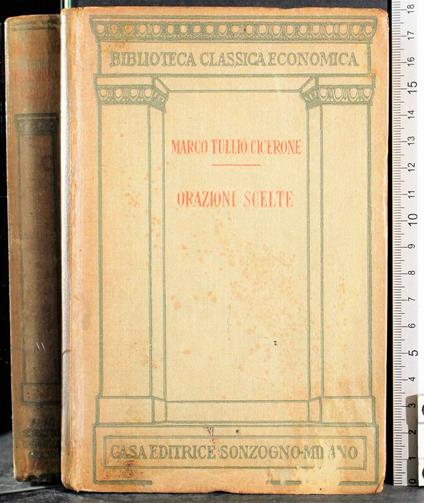 Orazioni scelte - Marco Tullio Cicerone - copertina