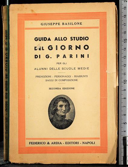 Guida allo studio del giorno di G Parini - Giuseppe Basilone - copertina
