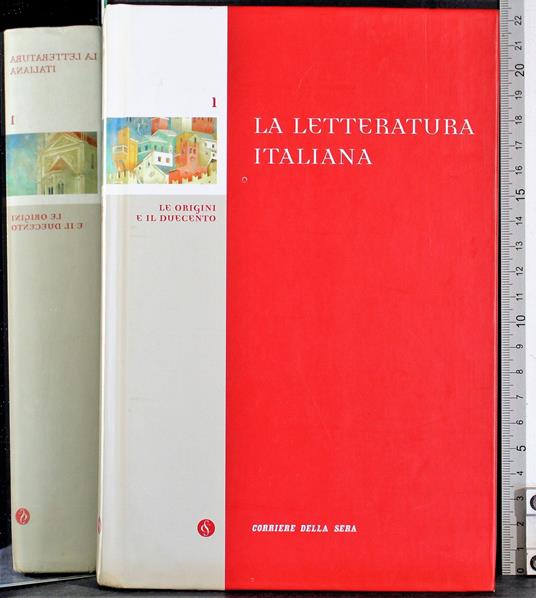 letterature italiana. Vol 1. Le origini e il Duecento - copertina