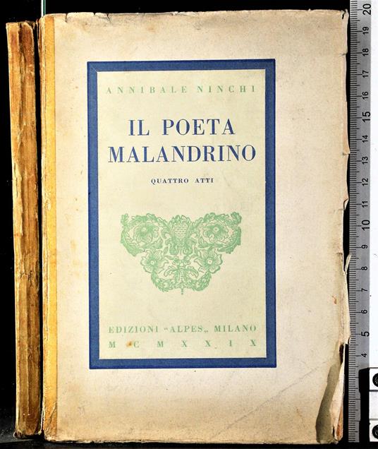 Il poeta malandrino - Annibale Ninchi - copertina
