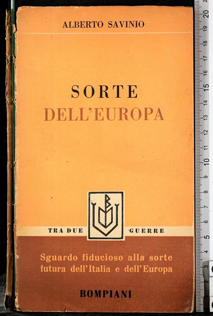 Sorte dell'Europa - Alberto Savinio - copertina