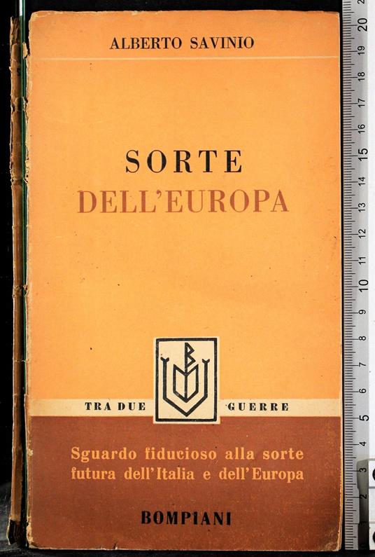 Sorte dell'Europa - Alberto Savinio - copertina