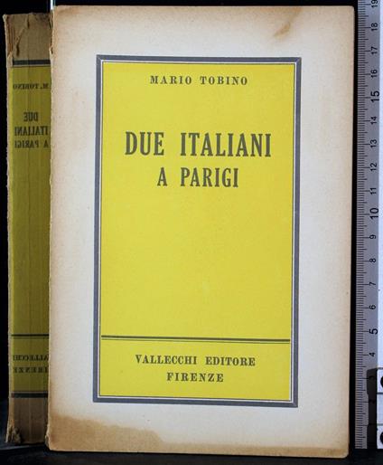 Due Italiani a Parigi - Mario Tobino - copertina