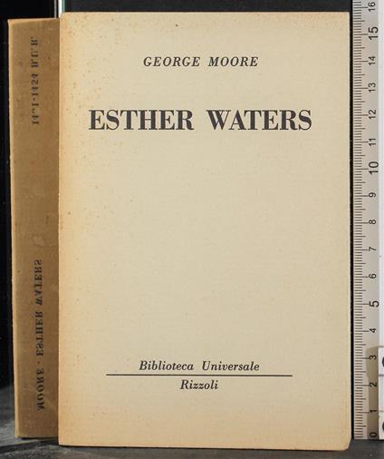 Esther Waters - George Moore - copertina