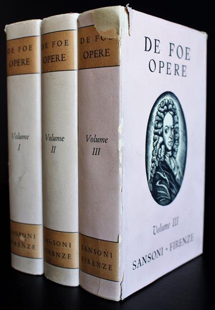 Opere. 3 volumi - Daniel Defoe - copertina