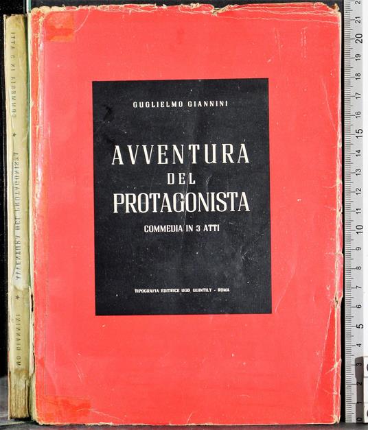 Avventura del protagonista - Guglielmo Giannini - copertina