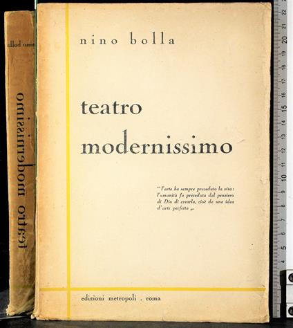 Teatro modernissimo - Nino Bolla - copertina