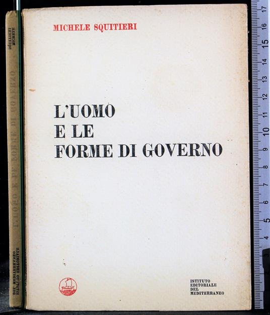 L' uomo e le forme di governo - copertina