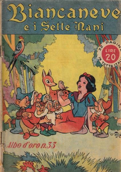 Biancaneve e i sette nani  albo d'oro n.33 - Walt Disney - copertina