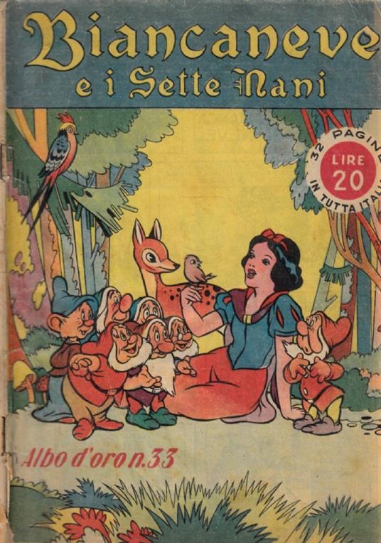 Biancaneve e i sette nani  albo d'oro n.33 - Walt Disney - copertina