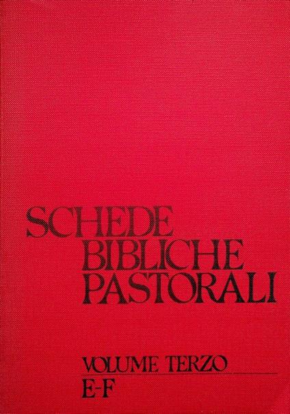 Schede bibliche pastorali: 1: A-B - Giuseppe Barbaglio - copertina