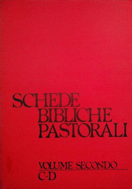 Schede bibliche pastorali: 1: C-D - Giuseppe Barbaglio - copertina