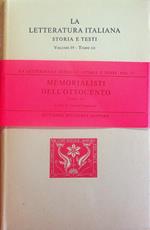 Memorialisti dell'Ottocento: TOMO III