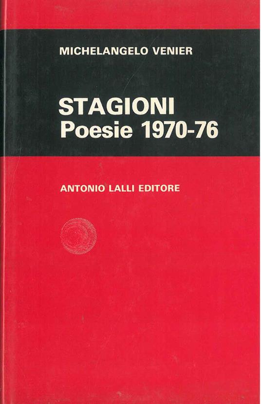 Stagioni (Poesie 1970-76) - copertina